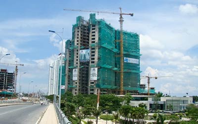 HÌnh thực tế dự án Kenton Residences chụp trong tháng 7.