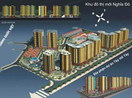 Chung cư cao cấp CT2A - khu đô thị mới Nghĩa Đô